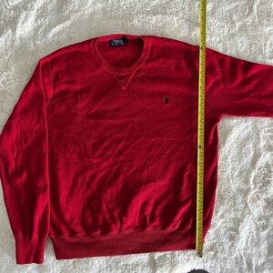 Polo by Ralph Lauren Men's V-Neck Red Sweater